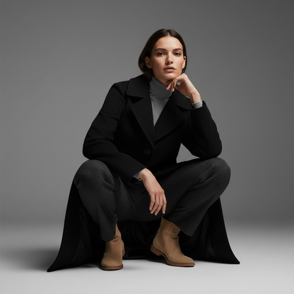 Elegant Women's Wool Coat | Stylish Trench Outerwear