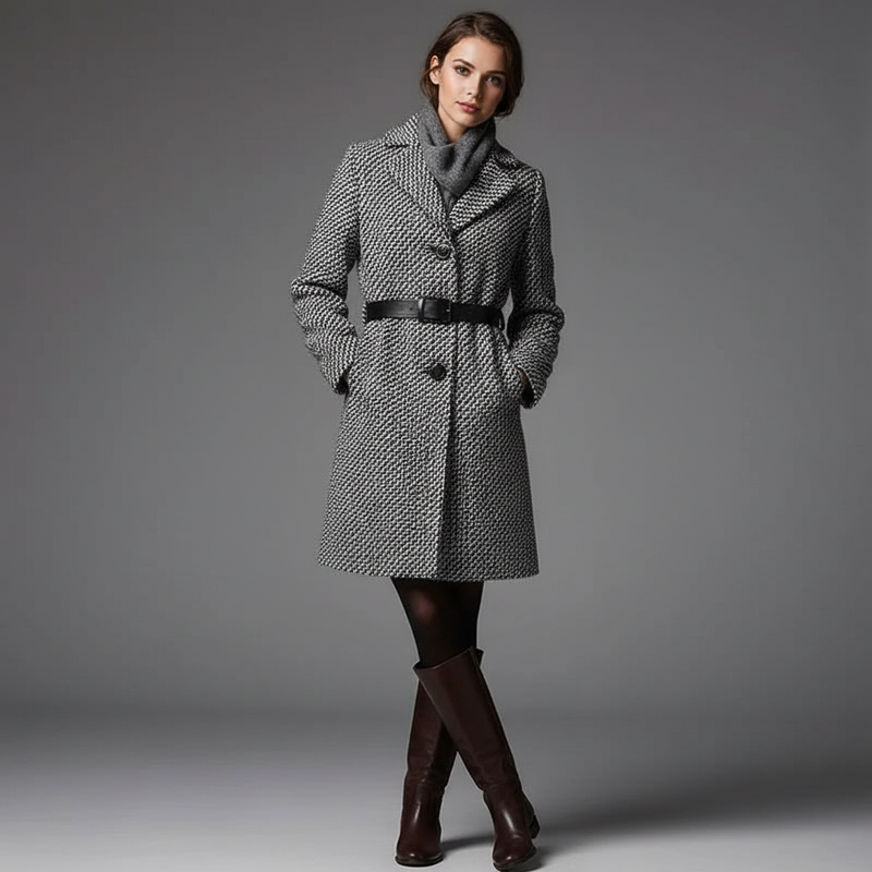 Elegant Long Wool Coat | Women's Winter Coats