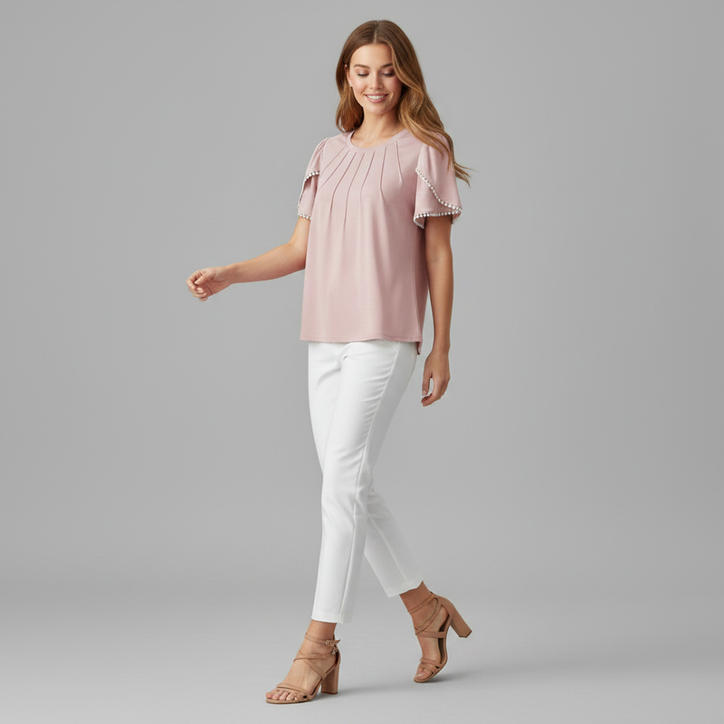 White Women's Blouse | Casual Summer Top