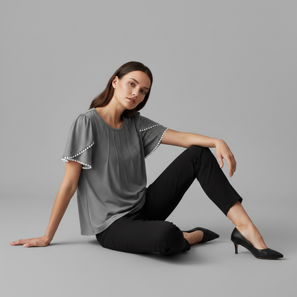 White Women's Blouse | Casual Summer Top